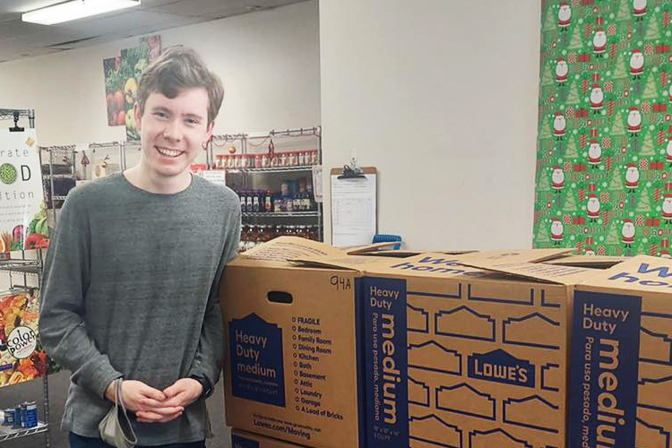 Castleton student collects lots of food for first Spartan Family Food Drive