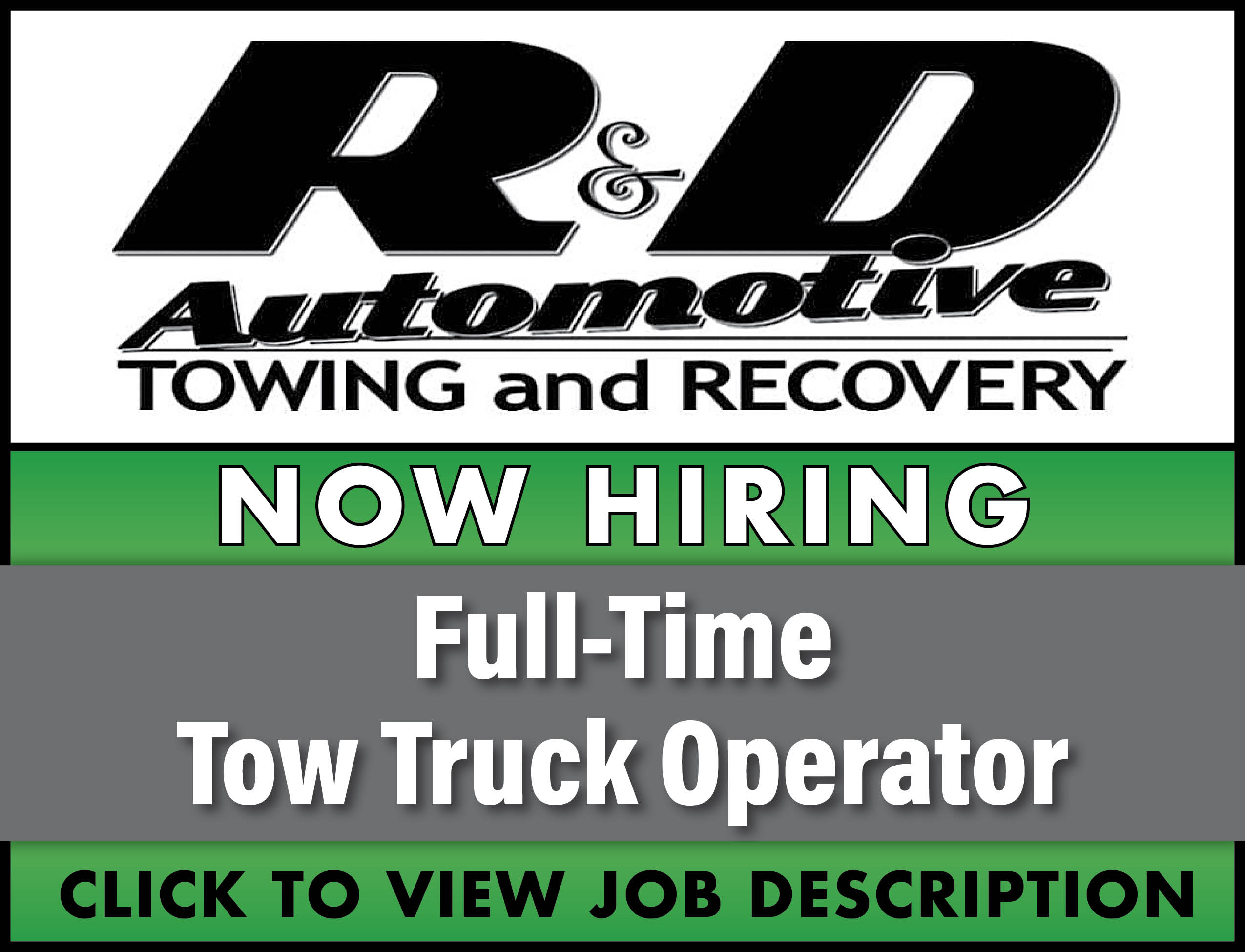 R-and-D-Automotive Tow Truck Operator